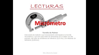 Lecturas con micrómetro [upl. by Selrac]