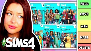 What Are The BEST Sims 4 Expansion Packs  Ranking Each Pack According to CAS Build and Gameplay [upl. by Damali]