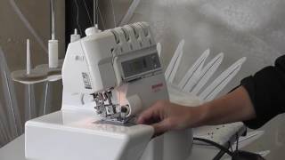 Bernina foot 62 to Roll Hem and Roll Hem on your overlocker [upl. by Ettevol24]