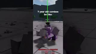 POV 7 year old combos  thestrongestbattlegrounds roblox [upl. by Nyrhtakyram]