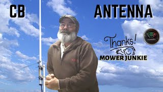 Ground plane CB antenna thanks to Mower Junkie [upl. by Nihcas]