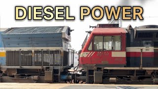 Twin EMD Diesel Engines 4001340110 Great departure from Rewari Jn indianrailways wdp4viralvideo [upl. by Ibbetson307]