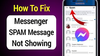 😭How To Fix Messenger SPAM Message Not Showing  message sending problem on Messenger [upl. by Yahiya484]