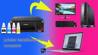 CANON PRITNER DRIVER को COMPUTER में कैसे INSTALL करें  COMPUTER से PRINTER कैसे CONNECT करें [upl. by Ylle]