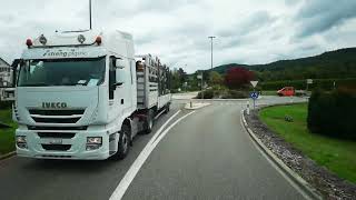 Iveco Stralis 570 XP 4K POV Buchs bei Aarau nach Schaffhausen 2Teil [upl. by Karwan]