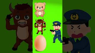 Chore vs police VFX video tranding shorts vfx cartoon [upl. by Iila]