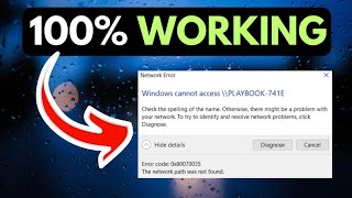 Windows Cannot Access The Network Path Not Found Error Code 0x80070035 FIXED [upl. by Oruasi]