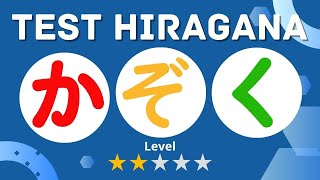 TEST HIRAGANA  HIRAGANA TEST QUIZ Level 2  Biến âm Hiragana [upl. by Nihhi]