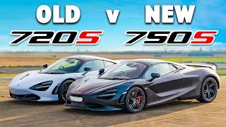 McLaren 750S v 720S DRAG RACE [upl. by Wallack]