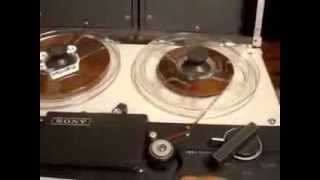 TESTING SONY 500A REEL TO REEL PLAYER [upl. by Egiap]