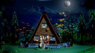 Experience the slow life in the LEGO Ideas AFrame Cabin [upl. by Elbam824]