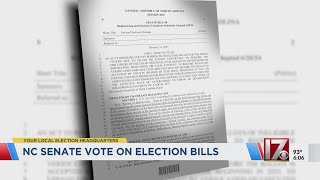 NC Senate gives initial approval to bill affecting mailin voting AI and local elections [upl. by Ermanno675]