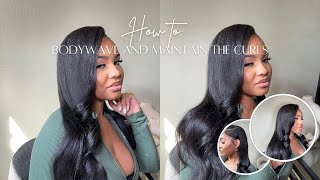 How to Bodywave and Maintain The Curls  Long Lasting Curls  Sincerely Katherine [upl. by Fachini]