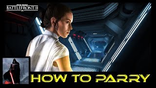 Battlefront 2 HOW TO PARRY DUELING TIPS [upl. by O'Malley]