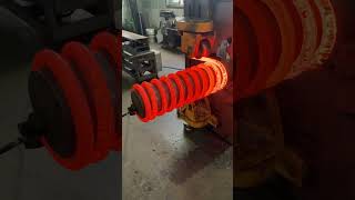 What s super big spring making by coil speed method machine springs method process producer [upl. by Charlot344]