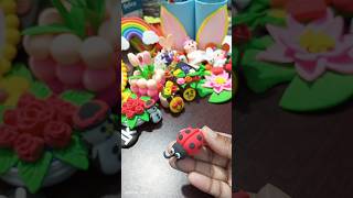 DIY Clay ladybug ।। Clay craft ।। Clay art ।। diy shorts clayart craft art creative [upl. by Timus864]