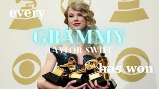 Every Grammy Taylor Swift Has Won 20102023 [upl. by Peggy]