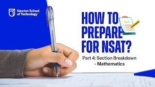 How to Prepare for Newton Scholastic Aptitude Test NSAT Part 4 Mathematics  Complete Breakdown [upl. by Nahgem336]