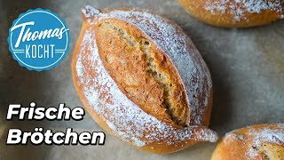 Knusprige Brötchen zum Frühstück ohne Stress  morgens nur noch frisch backen [upl. by Revilo]