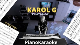 Karol G  Provenza Partitura  PianoKaraoke [upl. by Archaimbaud859]