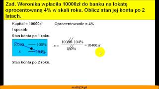 Kapitalizacja odsetek  Zadanie  Matfiz24pl [upl. by Inava]