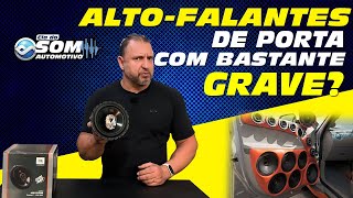 Alto falantes de porta com muito grave subwoofer woofer somautomotivo carrobaixo [upl. by Aikel]