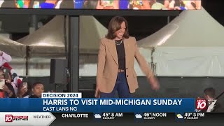 Kamala Harris will host a rally at Michigan State University on Sunday [upl. by Antonietta]