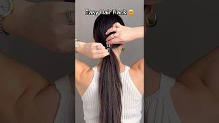 Easy hair hack for medium and long hair 😍✅ hairstyle hairhacks hairtok hair explorepage [upl. by Adnol844]