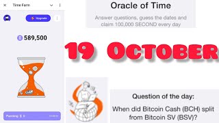 Oracle of Time today 19 October  TIME FARM [upl. by Onitsirc]