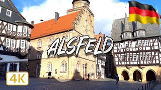 Alsfeld walking tour GERMANY Hessen 🇩🇪 I 4K60fps [upl. by Cohlier]