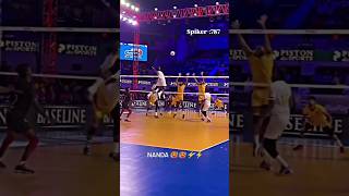 jump spike volley volleyball sport sports [upl. by Namar]