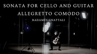 Allegretto Comodo from Sonata for Cello and Guitar Radamés Gnattali [upl. by Jakob]