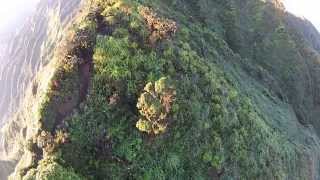 Drone over Stairway to Heaven Oahu HI 2 of 2 [upl. by Aslehc928]