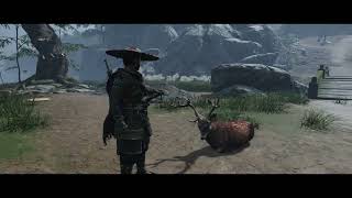 Ghost of Tsushima Zasho River Crossing Mongols Fight Gameplay [upl. by Eremaj]