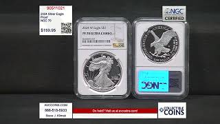 2024 Silver Eagle  Proof  NGC 70 [upl. by Thecla]