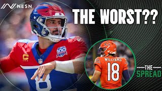 Bad NFL Quarterbacks in Week 3  The Spread Ep 113 [upl. by Adelaide531]