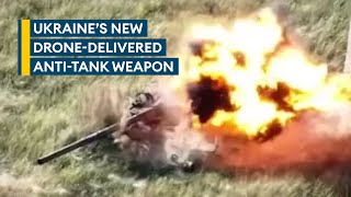 New Ukrainian munition packs a punch through Russian tanks cage armour [upl. by Moretta]