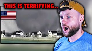 SCARED BRITISH GUY Reacts to Americas 10 Most Infamous F5 or EF5 Tornadoes INSANE [upl. by Ahsinauq]