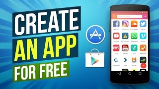 How To Create An App For Free  Create Your Own App In Just A Few Minutes [upl. by Annod]