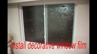 Decorative privacy Window Film installation [upl. by Riedel15]