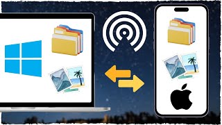 How to AirDrop Files from Windows PC to iPhone No Cable No Apps FREE [upl. by Alegre]