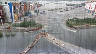 The world prays for China Subway collapse Entire city flooded Zhengzhou Sink [upl. by Yelrebmyk]