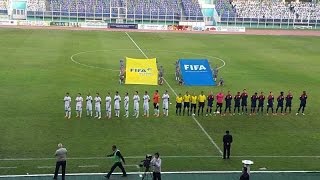 The Guam Hymn and National anthem of Turkmenistan Kopetdag stadium Ashgabat [upl. by Winebaum]