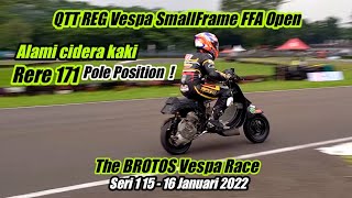 Qualifikasi REG Vespa SmallFrame FFA Open The BROTOS Vespa Race Seri 1 2022 [upl. by Margaux]