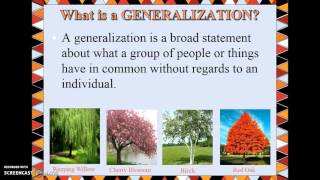 Inferences Conclusions amp Generalizations [upl. by Ahsin933]