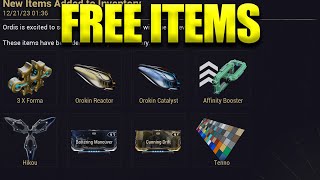 ALL CLAIMED  Free Warframe Promo Code Packs Forma Orokin Catalyst Reactor Booster Hikou Bundle [upl. by Honorine]