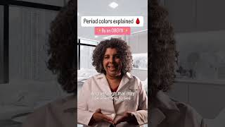 Period colors explained by an OBGYN [upl. by Ijnek]