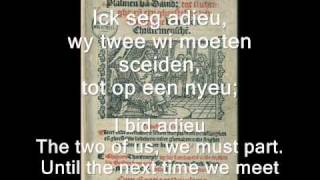 Gherardus Mes  Ick seg adieu Souterliedeken 65 by Camerata Trajectina [upl. by Jesus]