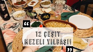 12 ÇEŞİT MEZE YAPTIK Güveç karides tarifi rakı sofrası yılbaşı akşamı [upl. by Bish439]