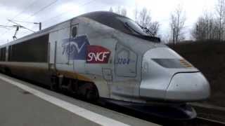 TGV 3204 Departs Calais Fréthun to Paris [upl. by Atinot]